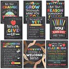 9 Colorful Classroom Decor Signs - Welcome Sign For Classroom Motivational...