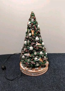READ Danbury Mint Christmas Tree University of Texas Longhorns College Football - Picture 1 of 10