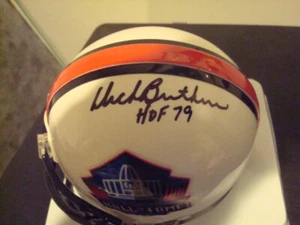Dick Butkus AUTOGRAPHED HALL OF FAME MINI HELMET SIGNED HOF 79 CHICAGO BEARS JSA - Picture 1 of 4