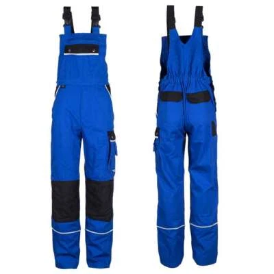 TMG Herren Latzhose Arbeitshose Arbeitskleidung 320g/m² blau (Gr.42-60)