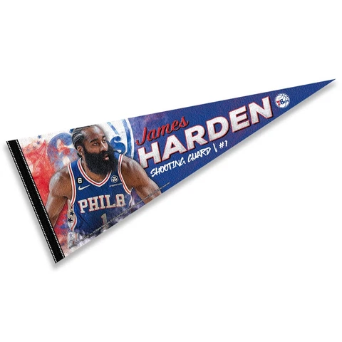 Philadelphia 76ers Harden Full Size Pennant Flag Banner Cover