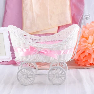 Tricycle Ornaments Kids Trolley Baby Carriage Basket Decor Stroller - Picture 1 of 12