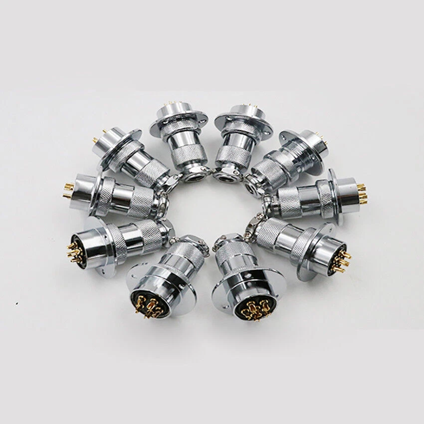 GX25 -2Pin ~ 10Pin Aviation Plug & Socket Circular Multipole Connectors Bulkhead - Image 1 of 4