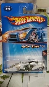 2004- Hot Wheels* Weißgold & Silber/Flamme* W-Oozie (Rebel Rides) - Bild 1 von 4
