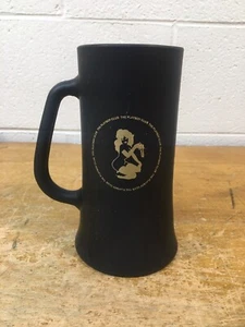 VIntage Glass BLACK PLAYBOY MUG PLAYMATE LOGO - Picture 1 of 7