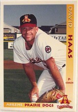 1996 Abilene Prairie Dogs David Haas Trading Card