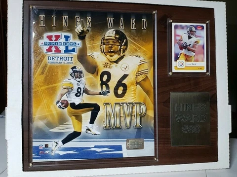 STEELERS HINES WARD MVP SUPER BOWL XL CHAMPIONS PLAQUE Cover