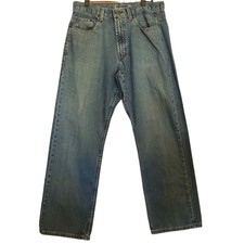 Old Navy Mens Loose Jeans Size 32x32 Straight Leg 5-Pocket Medium Wash