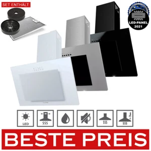 Dunstabzugshaube Wandhaube 50 / 60 cm VERTICAL PG Schwarz Weiß Satina MAAN - Bild 1 von 32