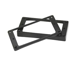Allparts Set Anello Pickup Humbucking Nero Curvo per Chitarre Epiphone - Foto 1 di 1