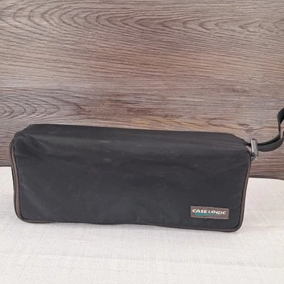 Case Logic 15 Cassette Tape Travel Storage Holder Soft Nylon Black Portable VTG - Image 1 of 4