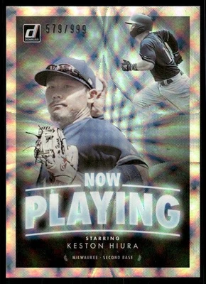 2020 Donruss Now Playing #11 Keston Hiura /999 - NM-MT - Image 1 of 2