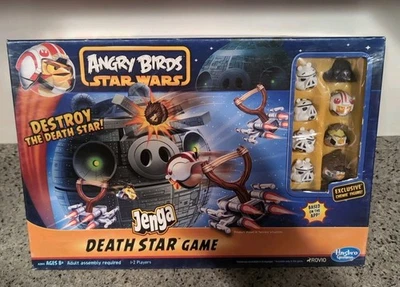 Angry Birds Star Wars Jenga Death Star Game COMPLETE Hasbro Gaming 2012 Used. - Image 1 of 4