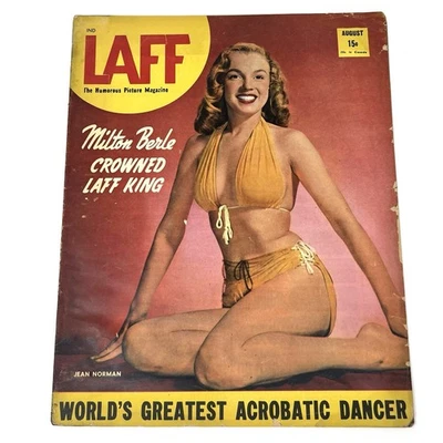 LAFF Magazine August 1946 Jean Norman Early Marilyn Monroe Cover - Image 1 of 4