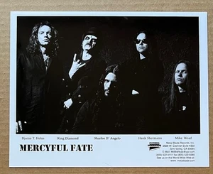 Mercyful Fate – RARE promo 8x10 black and white publicity photo - Picture 1 of 1
