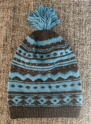 SOMBRERO CALCETÍN ESTAMPADO INTARSIA HECHO A MANO PEQUEÑO para Invierno Foto 1 de 4