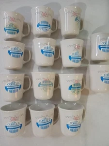 NEW Vintage Set of 14 Corelle ENGLISH BREAKFAST Coffee Cups Mugs Corning USA - Imagen 1 de 4