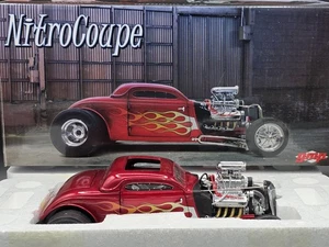GMP Blown 1934 Ford Altered Nitro Coupe 1:18 Diecast Car 18816 Candy Apple Red - Picture 1 of 24