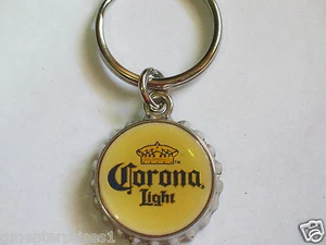 Corona Light Bottle Cap Keychain, Metal Key Chain - Picture 1 of 1
