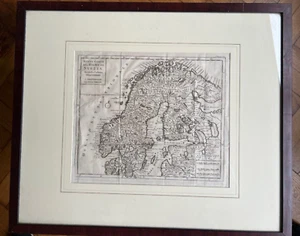 Landkarte Schweden, Skandinavien, Regno di Svezia, Scandinavia, ca 1740 - Bild 1 von 8