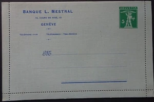 Switzerland postal stationery 5cts printed letter card Type II dated 1910 - Picture 1 of 2