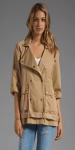 Chaqueta de Infantería para Mujer CURRENT ELLIOTT Dune Beige Talla 0/XS Sin Cinturón - Imagen 1 de 8