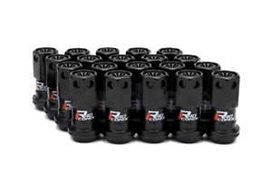 Project Kics R40 Iconix Lug Nuts - 12x1.5 Black w/ Black Caps (20 Lugs - No Lock - Picture 1 of 1