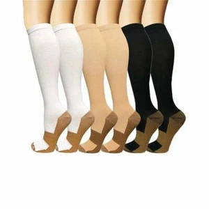 OmniBrace 20-30mmhg Graduated Compression Socks 3-Pairs - Unisex - Picture 1 of 1