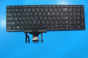 Teclado retroiluminado original Dell Precision 7510 15,6" de EE. UU. 383D7 PK1313M4B00 SN7232BL - Imagen 1 de 6