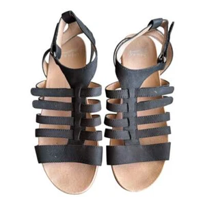 Dansko Athena sandalo donna nero nabuk comodo 38 EU multipli cinturini adj - Foto 1 di 3