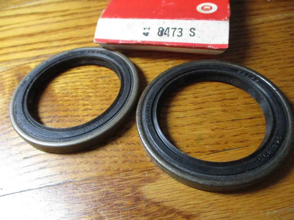 1963 64 65 66 67 68 69 70 71 72 73 + CHRYSLER IMPERIAL + Front Wheel Seals + NOS - Image 1 of 1