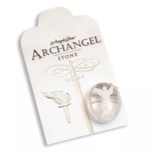 The Original Archangel St Michael Worry Stone Palm Stone & Pouch - Picture 1 of 2