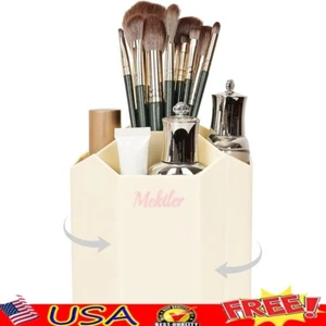 Rotating Makeup Brush Holder Organizer Storage Cosmetics Office Craft Supplies - Picture 1 of 8