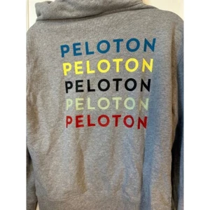 PELOTON FULL ZIP LIGHT GRAY HOODIE SIZE SMALL - Picture 1 of 5