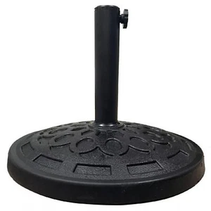13kg Round Garden Parasol Base Decorative Resin Market Umbrella Stand Heavy Duty - Picture 1 of 8