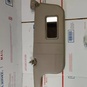 1998-2002 Toyota Corolla PASSENGER RIGHT Sun Visor Tan Brown Vinyl OEM V425 - Picture 1 of 9