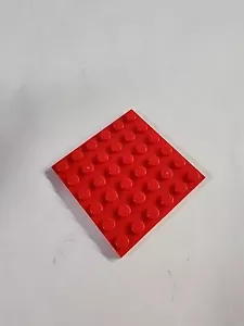 LEGO Parts ● Red Plate 6 x 6 Square ● # 3958 ● QTY 1 - Picture 1 of 2
