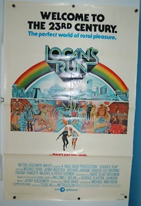 LOGAN'S RUN 1976 ORIG. 1 BLATT FILMPOSTER 27"x41" FARRAH FAWCETT SCI-FI - Bild 1 von 8