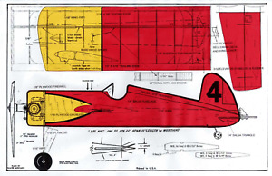 Bell Air .049 Profile PLAN. 21" wing with a symmetrical airfoil