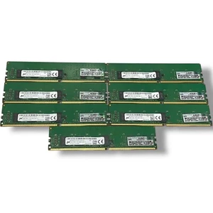 Lot of 7 Micron 8GB DDR4-2400T Server RAM 💻 PC4-19200 ECC RDIMM MTA9ASF1G72PZ - Picture 1 of 1
