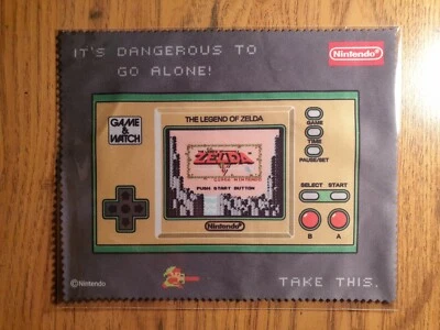 Legend of Zelda Game & Watch Microfibre Micro fibre cleaning cloth limited new  - Image 1 of 2