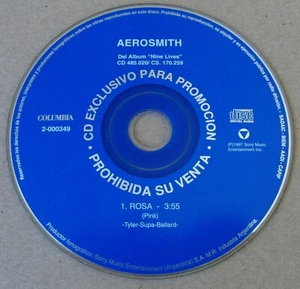 AEROSMITH Rosa (Pink) ARGENTINA PROMO CD SINGLE 1997 from "Nine Lives" RARE! - Imagen 1 de 2