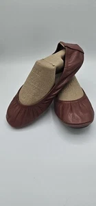 The Storehouse Flats Mauve Blush Classic Leather Foldable Ballet Size 8 NEW - Picture 1 of 5