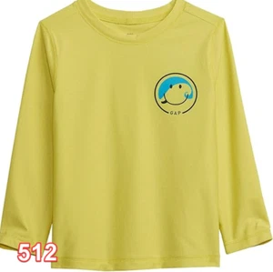 GAP Baby Boys Long Sleeve Rashguard Phosphorus 3-6 Months /12-17lb - Picture 1 of 4