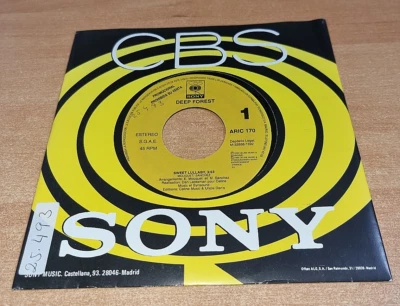 DEEP FOREST Sweet lullaby 7" SPAIN PROMO SINGLE VINYL VERY RARE ONE SIDE ONLY - Image 1 of 3