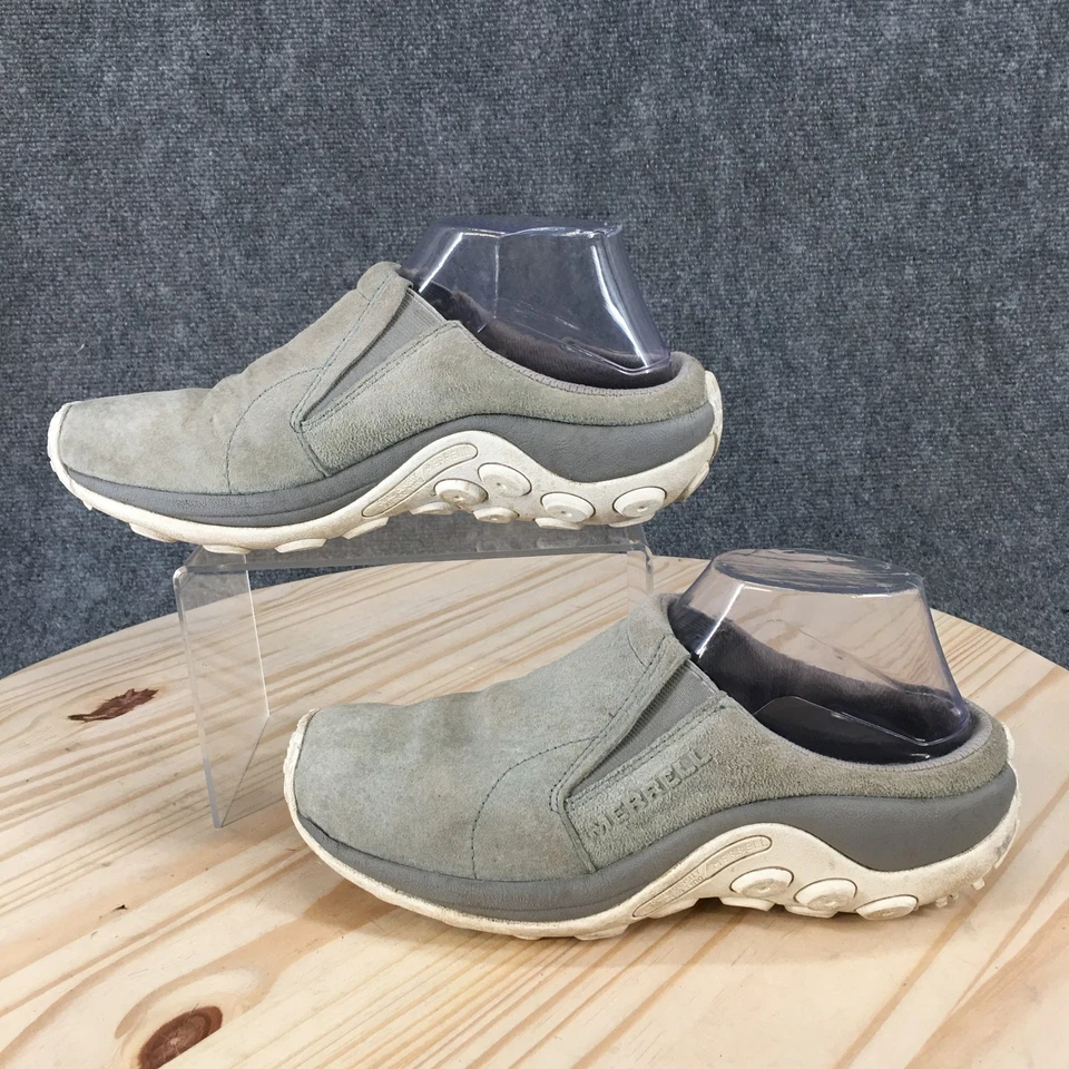 Zapatos Merrell para mujer 8 M Jungle sin usar, en caja, zueco de cuero verde mula sin cordones J003970 Foto 1 de 4