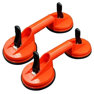 2x Saugheber Aluminium Vakuumheber 100 kg Glassauger Scheibenheber Saugnäpfe - Bild 1 von 9