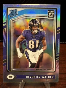 Devontez Walker Holo Prizm Rated Rookie-2024 Panini Donruss Optic Ravens NFL RC - Picture 1 of 2