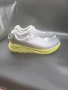 Hoka One One Rincon 2 Grey Neon Running Shoes Size 14 Mens  1110514 - Picture 1 of 15
