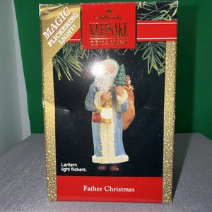 Hallmark Keepsake Ornament 1991 Papá Noel Magic luz parpadeante - Imagen 1 de 6